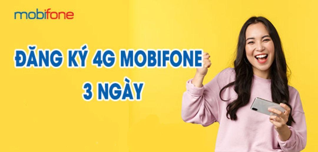 Tham khảo đăng ký 4G Mobi cho 3 ngày và 7 ngày