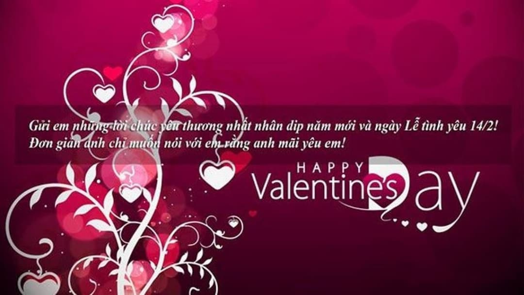 Lời Chúc Valentine Tặng Bạn Gái